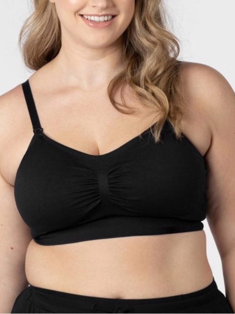 Kindred by Kindred Bravely Hands-Free Pumping & Nursing Bra Black M Regular
